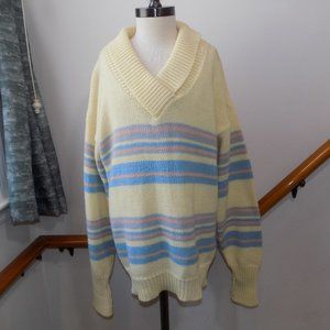 SEARS JR. BAZAAR Vintage Cream Sweater Stripe